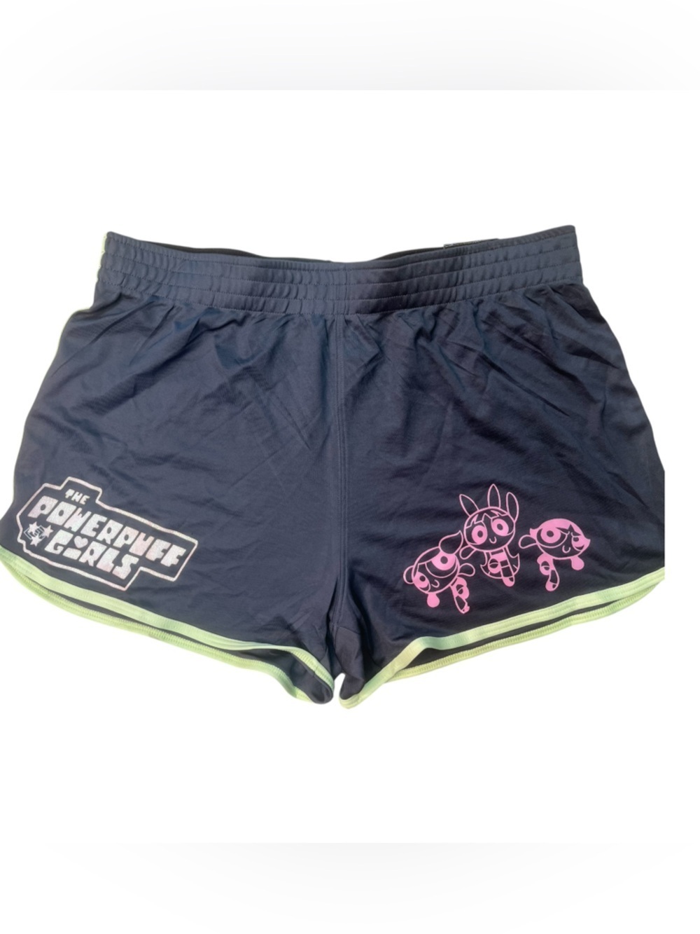Sz xl Custom The Powerpuff Girls gray Athletic Shorts with Pink Graphics - ZELOS